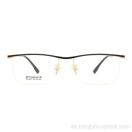 Reine Titanrahmen Titan Spectacle Frame Brillengold optische Brille Brillen Brillen